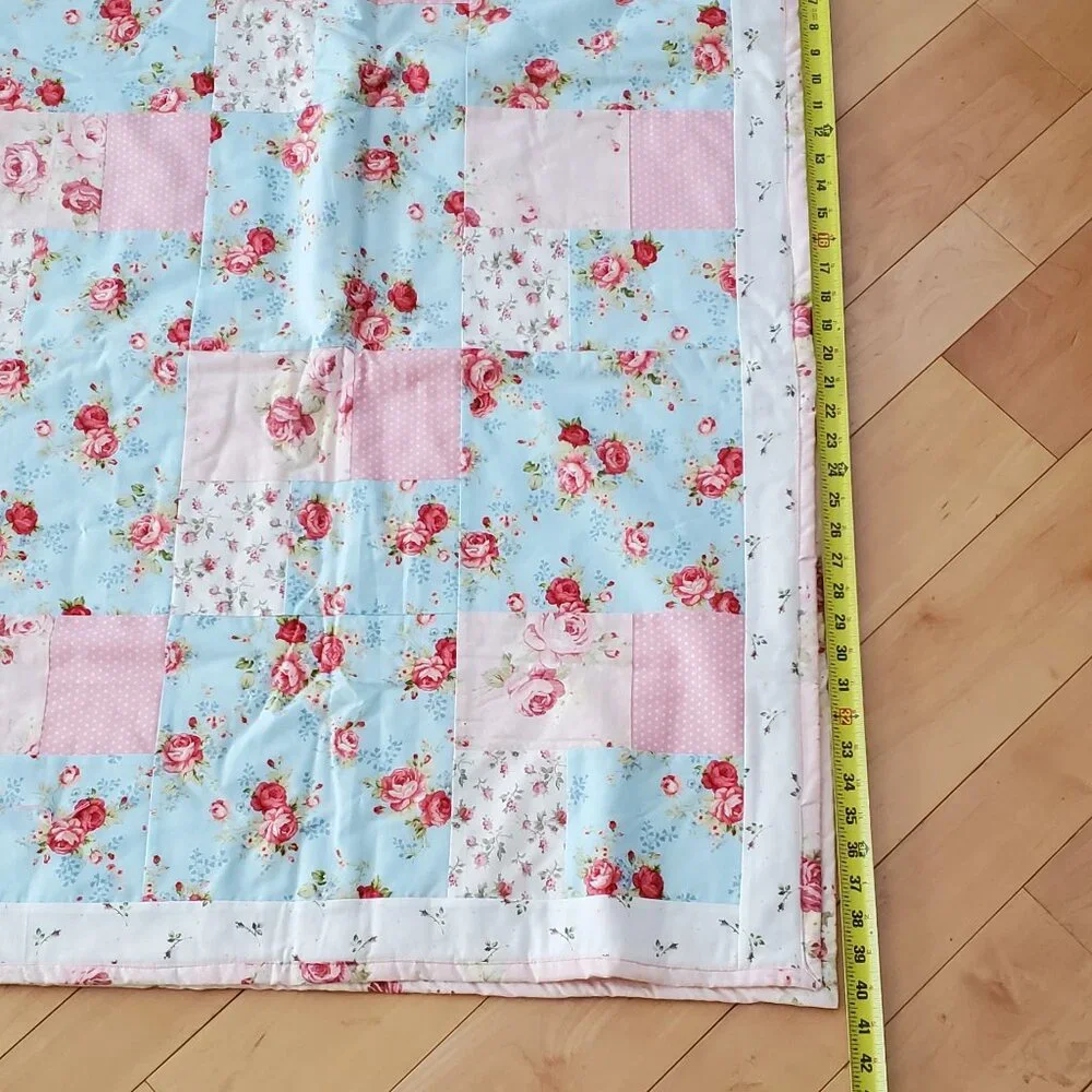 Handmade Patchwork Quilt Multicolor Not Pre-Washed 40